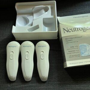 Three Lightly Used Neutrogena Microdermabrasion System Device (Applicators Only)